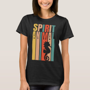 The Seahorse Is My Spirit Animal Retro T-Shirt