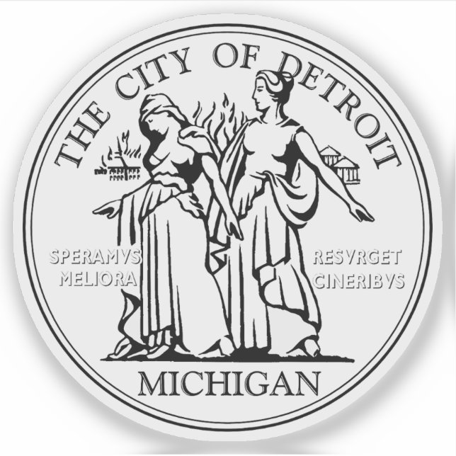 The Seal of Detroit, Michigan, USA (Front)