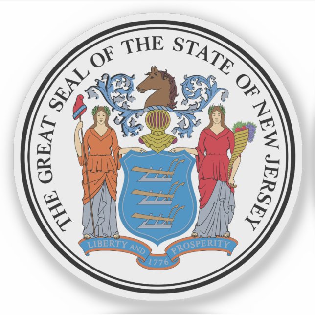The seal of the state of New Jersey (Front)