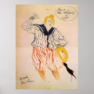 The seamen song by Toulouse-Lautrec Poster