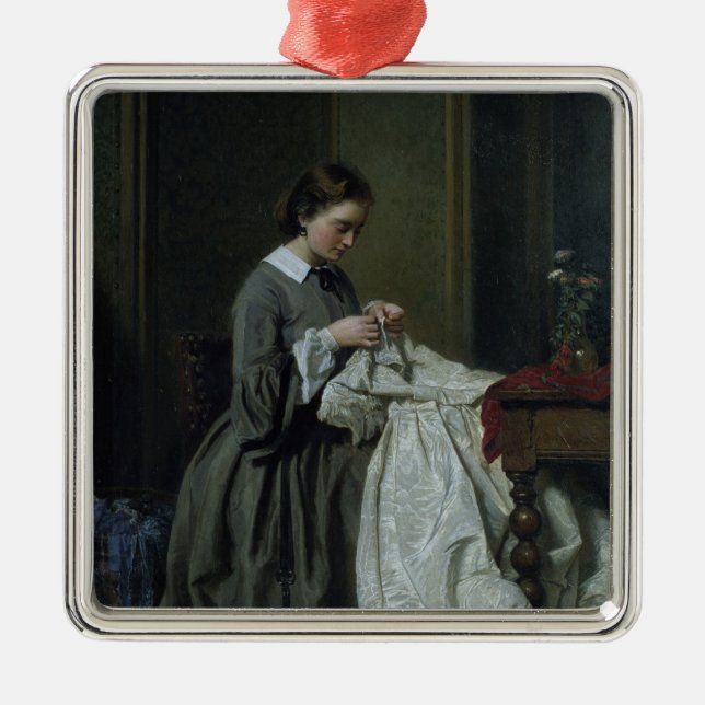 The Seamstress Metal Tree Decoration (Front)