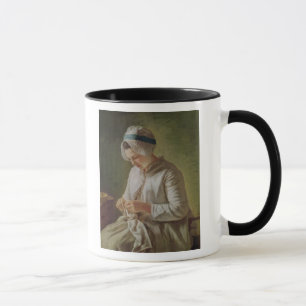 The Seamstress or, Young Woman Working Mug