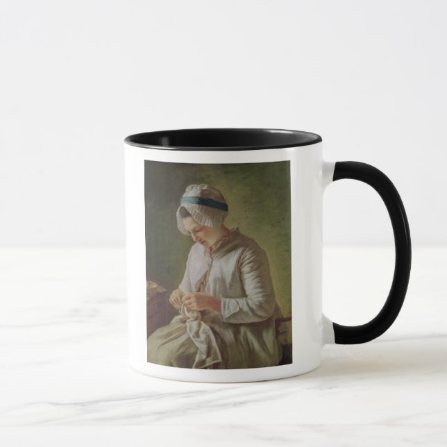 The Seamstress or, Young Woman Working Mug (Right)
