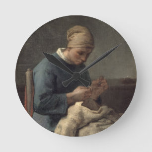The Seamstress Round Clock