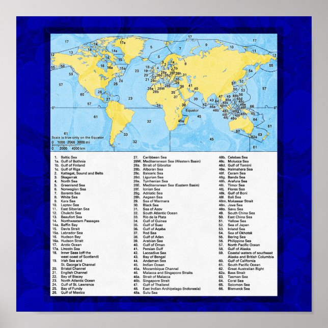 The seas of the World atlas  Poster (Front)