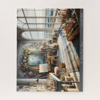The Seaside Painter's Retreat 520 Piece Puzzle