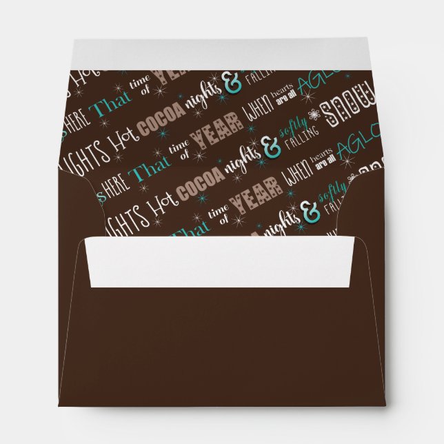 The Season Christmas Poem Pattern ID593 Envelope (Back (Bottom))