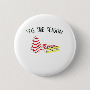 The Season Christmas Tree  6 Cm Round Badge