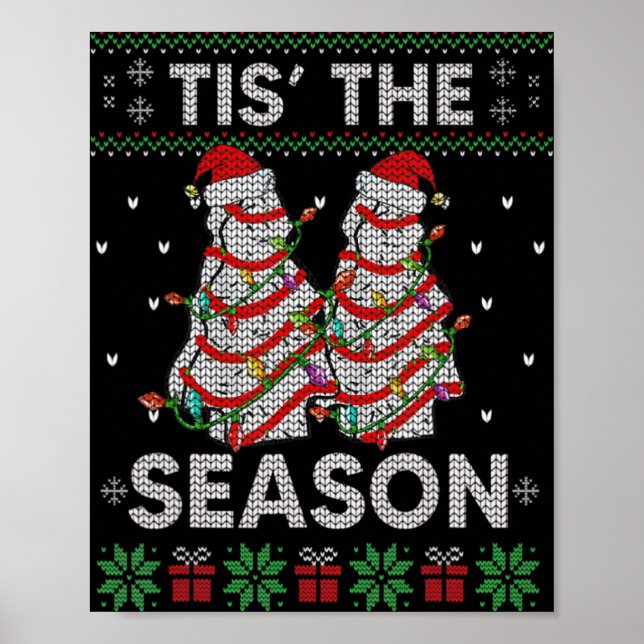 The Season Christmas Tree Cakes Debbie Becky Xmas  Poster (Front)