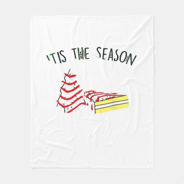 The Season Christmas Tree  Fleece Blanket (Front)
