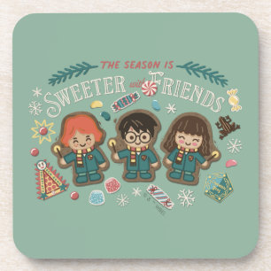 The Season is Sweeter with Friends Coaster