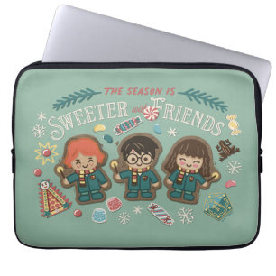 The Season is Sweeter with Friends Laptop Sleeve