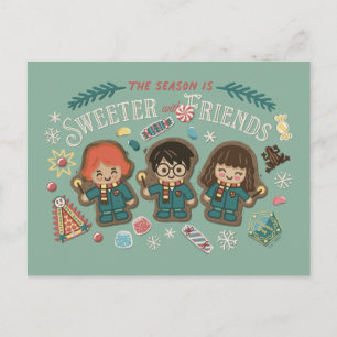 The Season is Sweeter with Friends Postcard