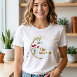 The Season Minimalist Christmas Bella Canvas Tri-Blend Shirt
