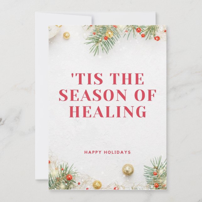 The Season of Healing Holiday Card (Front)