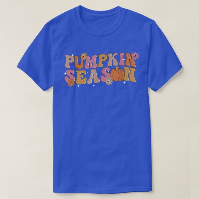The Season Pumpkin Spice Funny Fall Vibes Autumn R T-Shirt (Design Front)