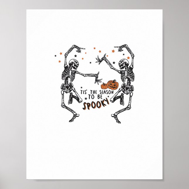 The Season To Be Spooky Spooky Halloween Creepy Ti Poster (Front)