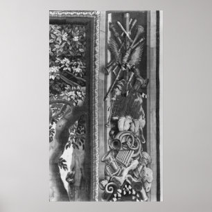 The Seasons' tapestry, border, Gobelins Factory Poster