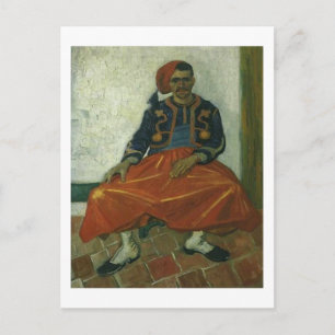 The Seated Zouave, Van Gogh Fine Art Postcard