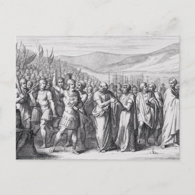 The Secession of the People to the Mons Sacer Postcard (Front)