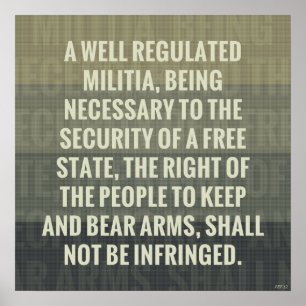 The Second Amendment Poster