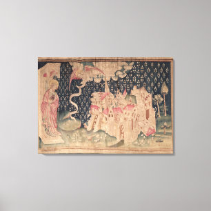 The second angel announces the fall of Babylon Canvas Print
