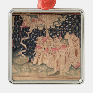 The second angel announces the fall of Babylon Metal Tree Decoration