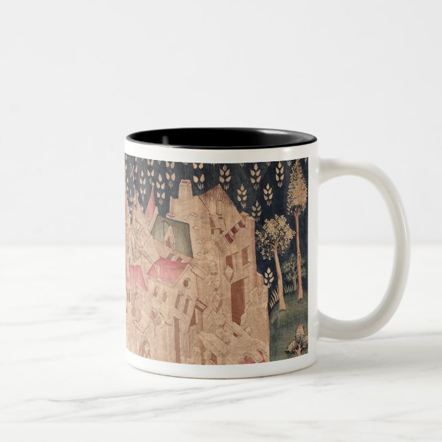 The second angel announces the fall of Babylon Two-Tone Coffee Mug (Right)