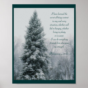 The Secret Christian Winter Scene Poster