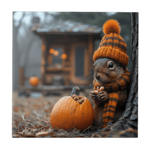 The secret forest feast of the squirrel Ai image Tile