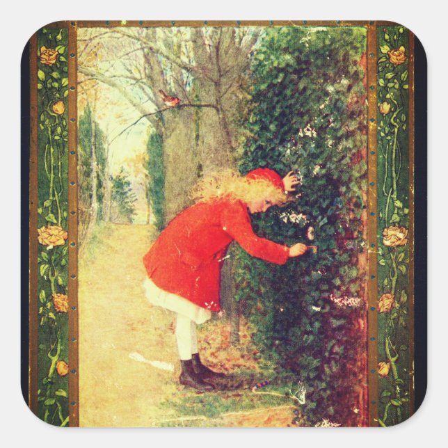 The Secret Garden | Square Sticker (Front)