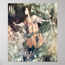The Secret Garden Vintage Book Illustration