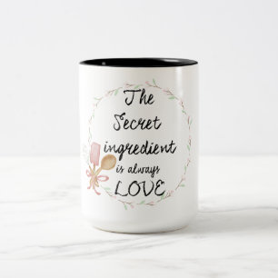 The Secret Ingredient Is Always Love Two-Tone Coffee Mug