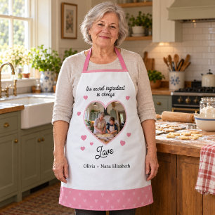 The Secret Ingredient Is Love Personalised Photo Apron