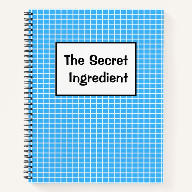 The Secret  Ingredient recipes Notebook (Front)