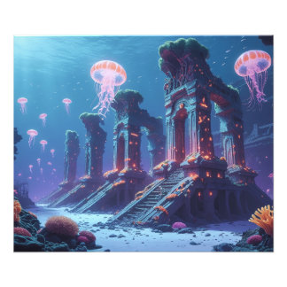 The Secret of the Underwater City Photo Print