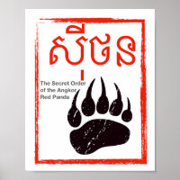 The Secret Order of the Angkor Red Panda Logo