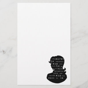 the secret to becoming who you wish to be stationery