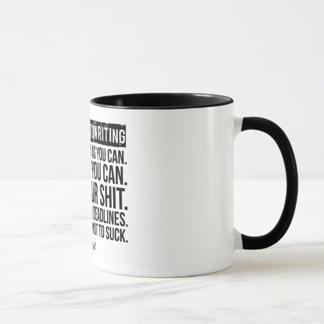 THE SECRET TO WRITING: Mug (Right)