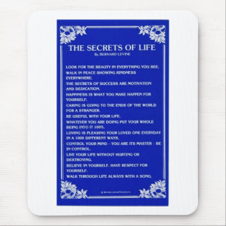 THE SECRETS OF LIFE By BERNARD LEVINE Mouse Mat