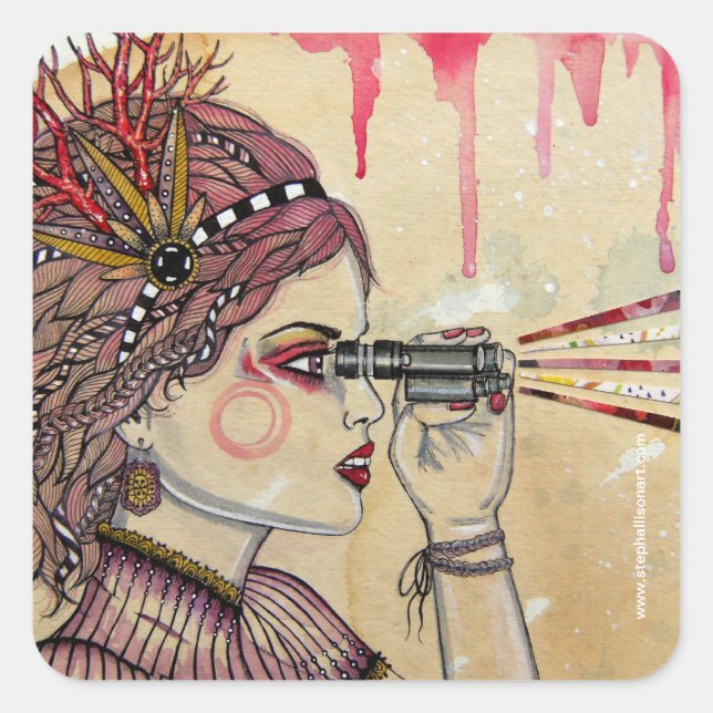 The Seeker Square Sticker (Front)