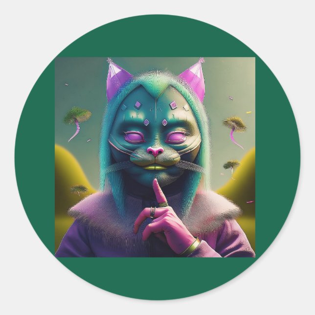 The Seer Is About To Make An Observation Classic Round Sticker (Front)