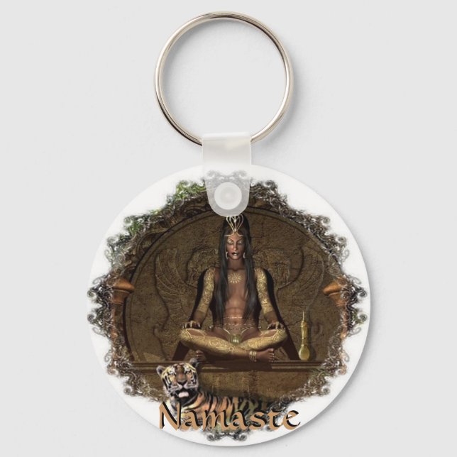 The Seer-Namaste Key Ring (Front)