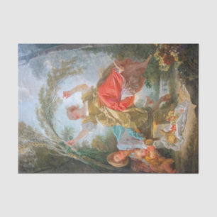 The Seesaw by Jean Honore Fragonard Tissue Paper