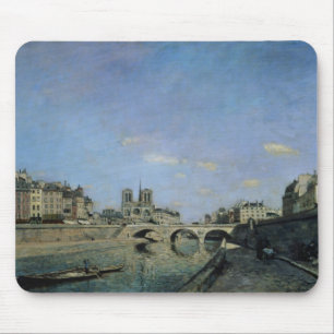 The Seine and Notre Dame in Paris, 1864 Mouse Mat