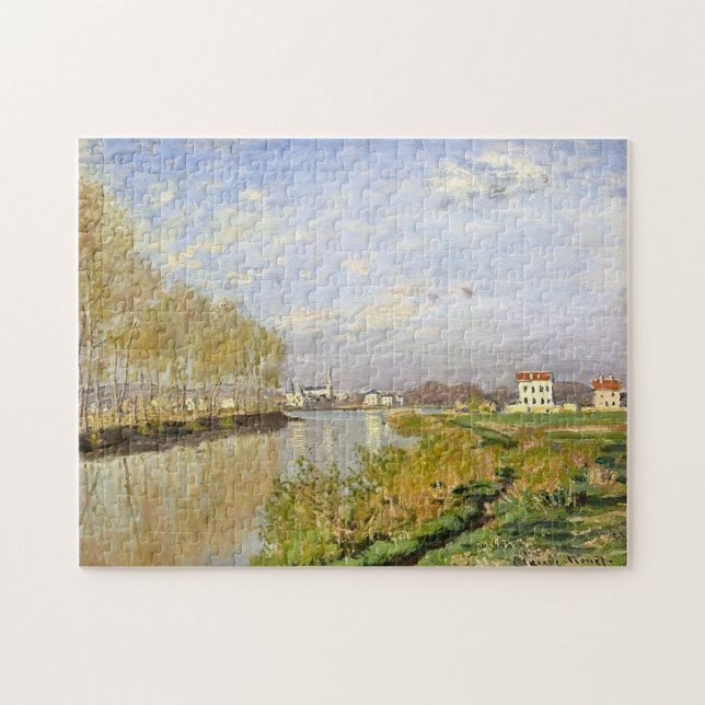 The Seine Argenteuil Monet Fine Art Jigsaw Puzzle (Horizontal)