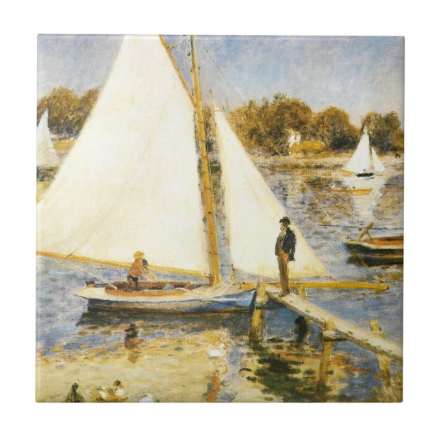 The Seine at Argenteuil  Auguste  Renoir   Tile (Front)