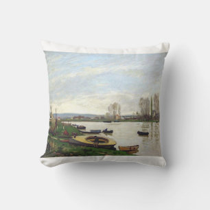 The Seine at Argenteuil by Sisley Cushion