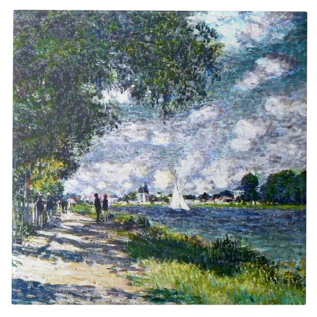 The Seine at Argenteuil Tile (Front)