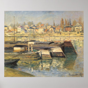 The Seine at Asnieres by Claude Monet Poster